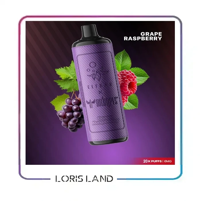 پاد یکبار مصرف انگور تمشک الف بار و دکتر ویپ 20 هزار پاف